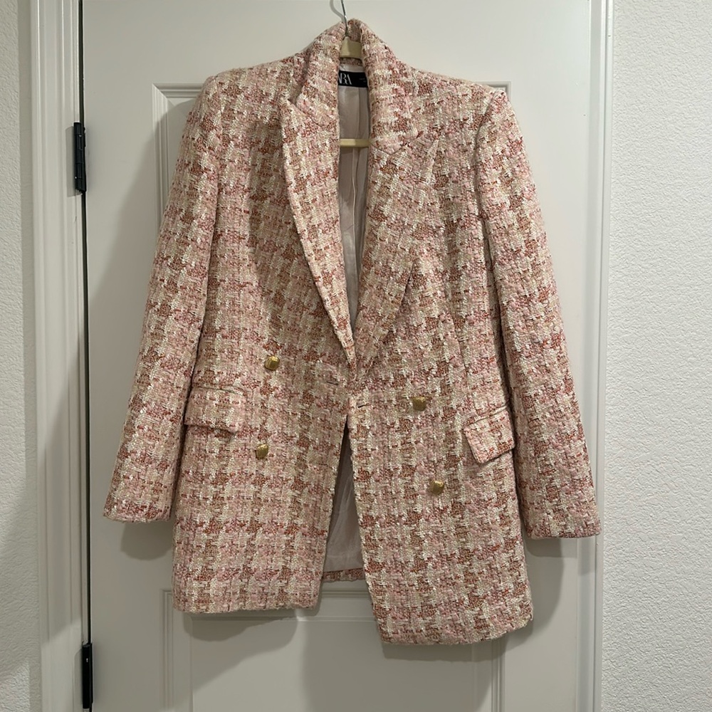Pink Zara Blazer